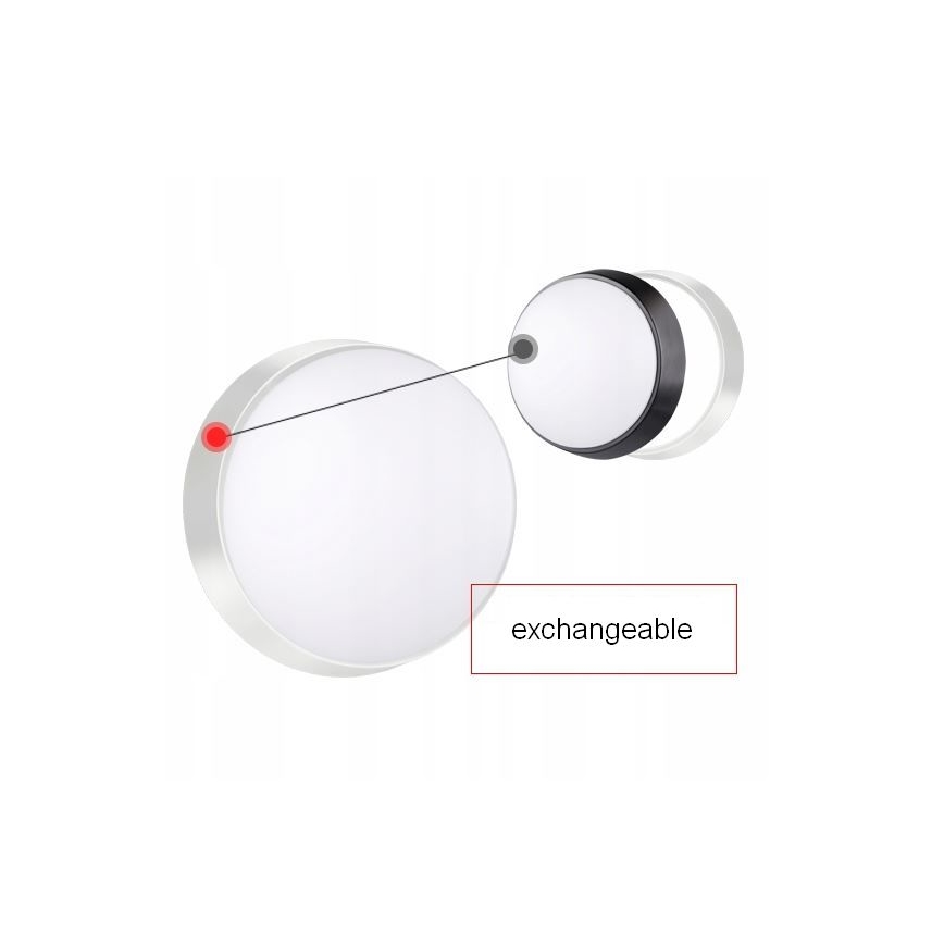 LED Outdoor wall light with a sensor LED/15W/230V 4000K IP65