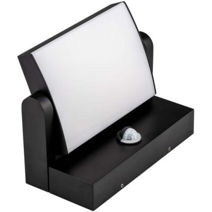 LED Outdoor wall light with a sensor LED/17W/230V 3000K IP65 black