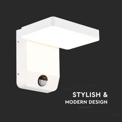 LED Outdoor wall flexible light with sensor LED/17W/230V IP65 3000K white