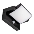 LED Outdoor wall light with a sensor LED/17W/230V 4000K IP65 black