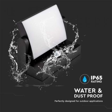 LED Outdoor wall light with a sensor LED/17W/230V 4000K IP65 black