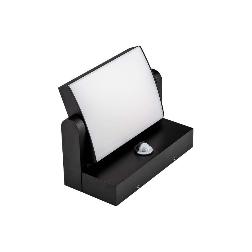 LED Outdoor wall light with a sensor LED/17W/230V 4000K IP65 black