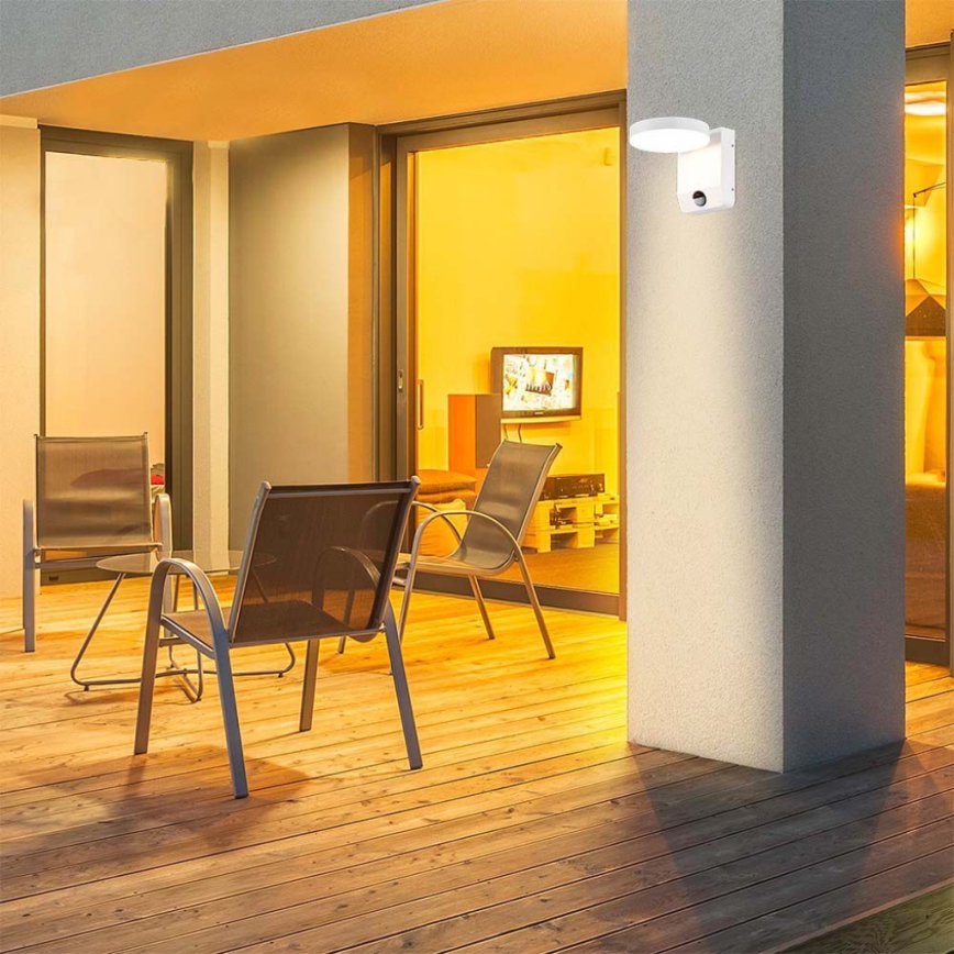 LED Outdoor wall flexible light with sensor LED/17W/230V IP65 4000K white
