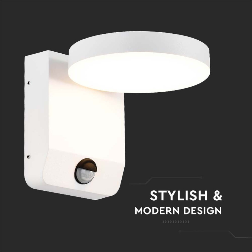 LED Outdoor wall flexible light with sensor LED/17W/230V IP65 4000K white
