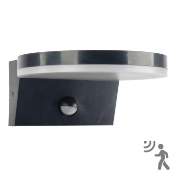 LED Outdoor wall light with a sensor TESA LED/10W/230V IP54 black