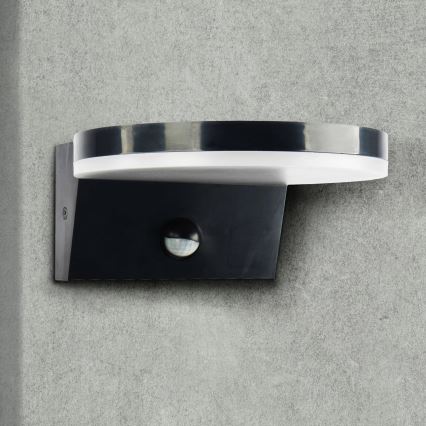 LED Outdoor wall light with a sensor TESA LED/10W/230V IP54 black