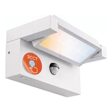 LED outdoor wall light with motion and dusk sensor LED/25W/230V 3000/4000/6500K IP54 white