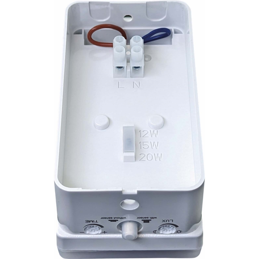 LED Dimmable Outdoor Wall Light with Motion and Twilight Sensor LED/12/15/20W/230V IP65 White