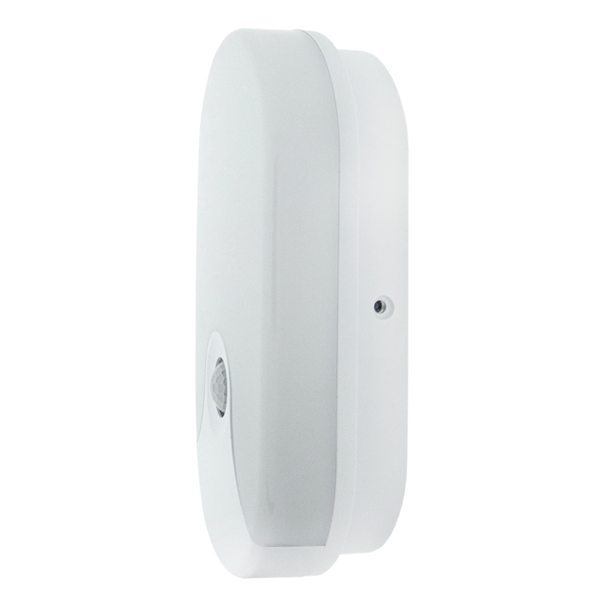 LED Outdoor Wall Light with Motion Sensor, 18W, 230V, IP44, White