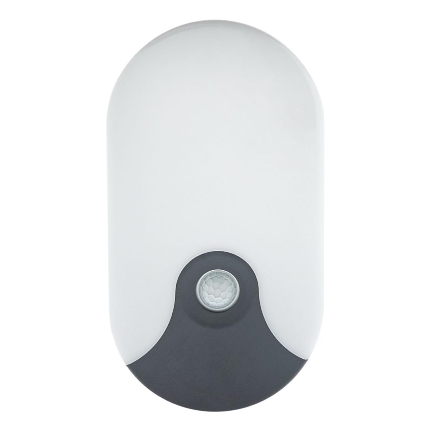 LED Outdoor Wall Light with Motion Sensor, 18W LED, 230V, IP44, Anthracite