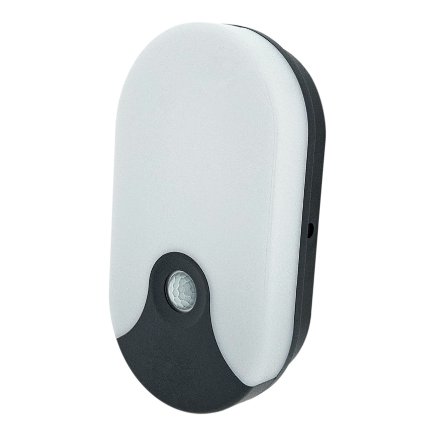 LED Outdoor Wall Light with Motion Sensor, 18W LED, 230V, IP44, Anthracite