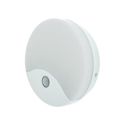 LED Outdoor Wall Light with Motion Sensor, 18W LED/230V, IP44, White