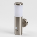 LED Outdoor Wall Light with Motion Sensor 1xGU10/5W/230V IP44 Matte Chrome