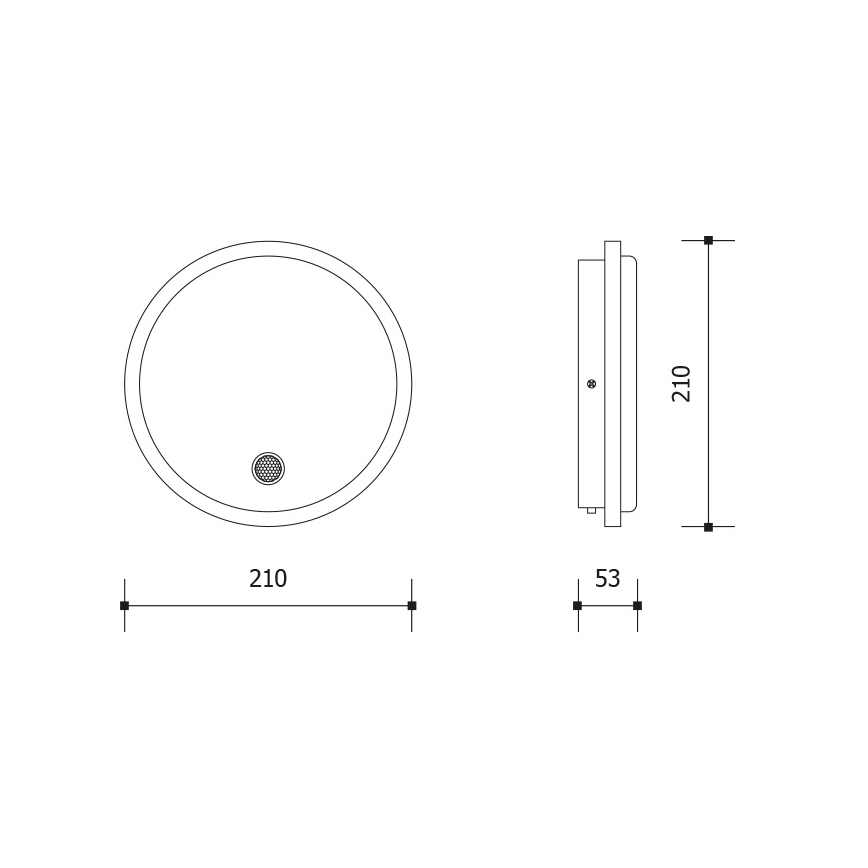 LED Outdoor Wall Light with Motion and Dusk Sensor LED/15W/230V IP65 White