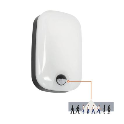 LED Outdoor wall light with motion and dusk sensor BAVANO LED/15W/230V 3000/4000/5700K IP54