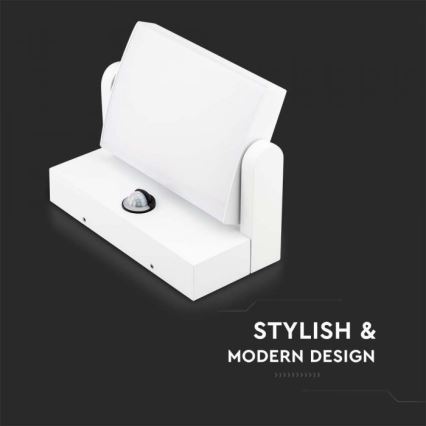 LED Outdoor Wall Light with Sensor LED/17W/230V 4000K IP65 White