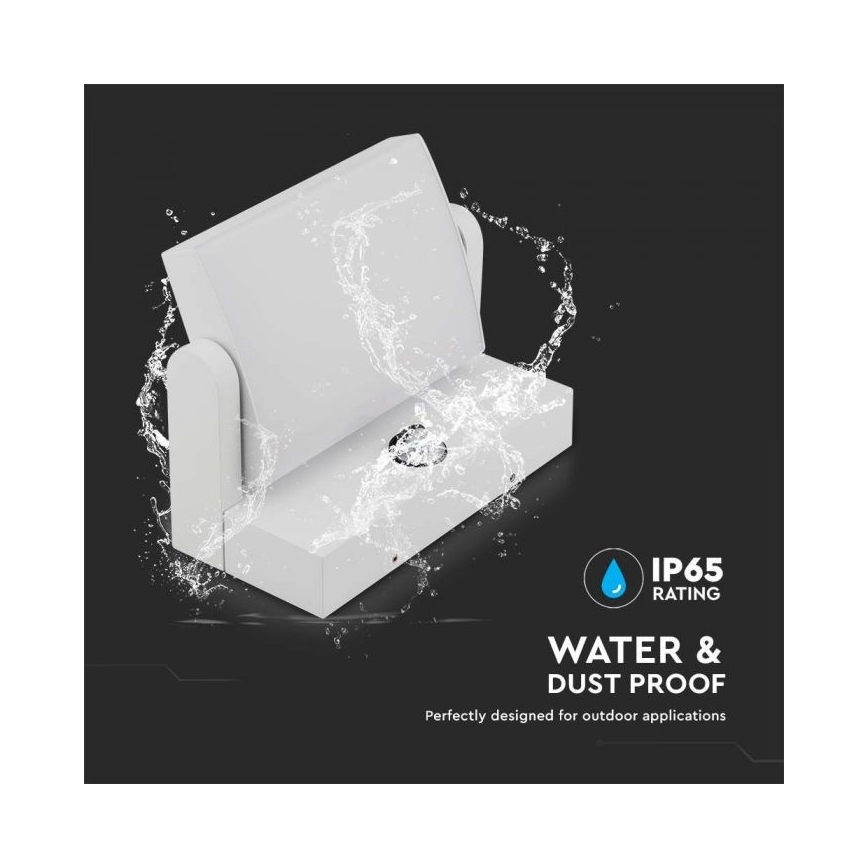 LED Outdoor Wall Light with Sensor LED/17W/230V 4000K IP65 White