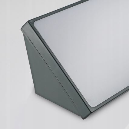 LED outdoor wall light with motion sensor LED/20W/230V IP65 gray