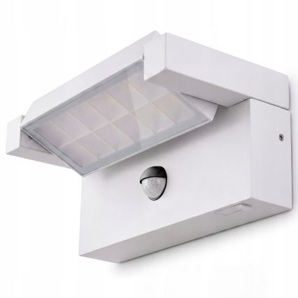 LED outdoor wall light with motion and dusk sensor LED/25W/230V 3000/4000/6500K IP54 white