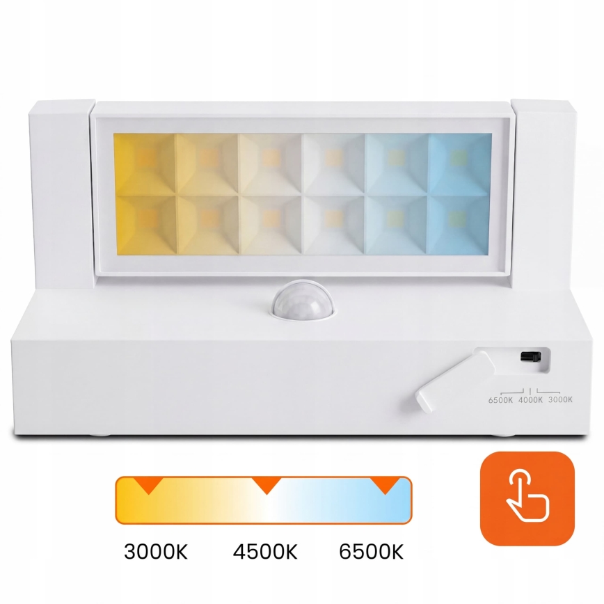 LED outdoor wall light with motion and dusk sensor LED/25W/230V 3000/4000/6500K IP54 white