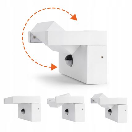 LED outdoor wall light with motion and dusk sensor LED/25W/230V 3000/4000/6500K IP54 white