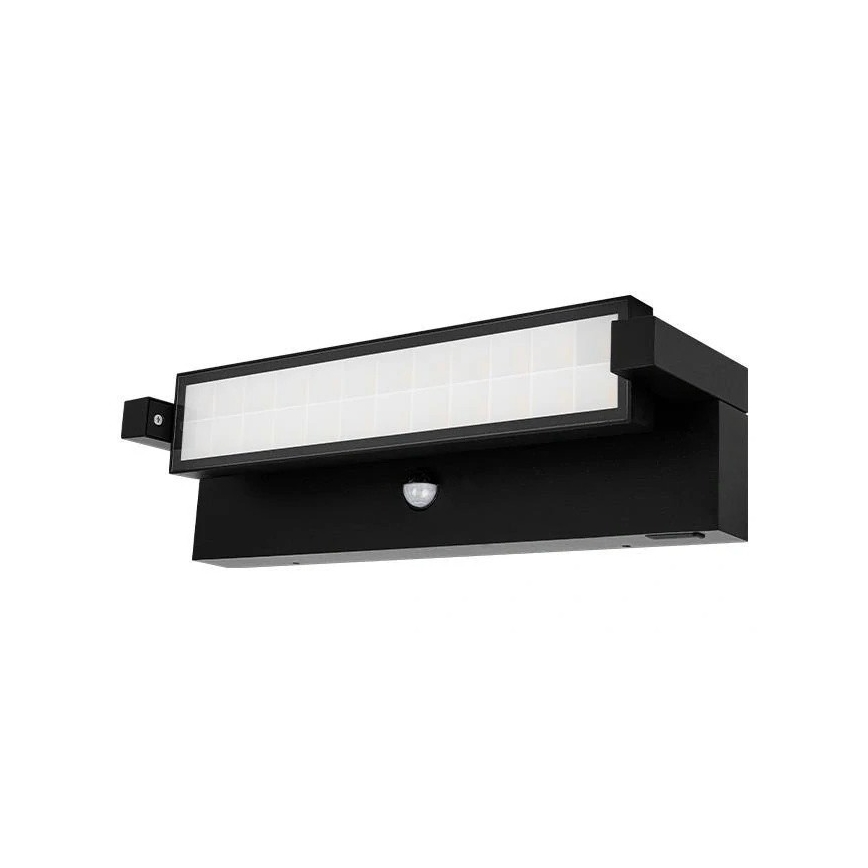 LED Outdoor Wall Light with Motion & Dusk Sensor, 36W, 230V, Selectable 3000/4000/6500K, IP54, Black