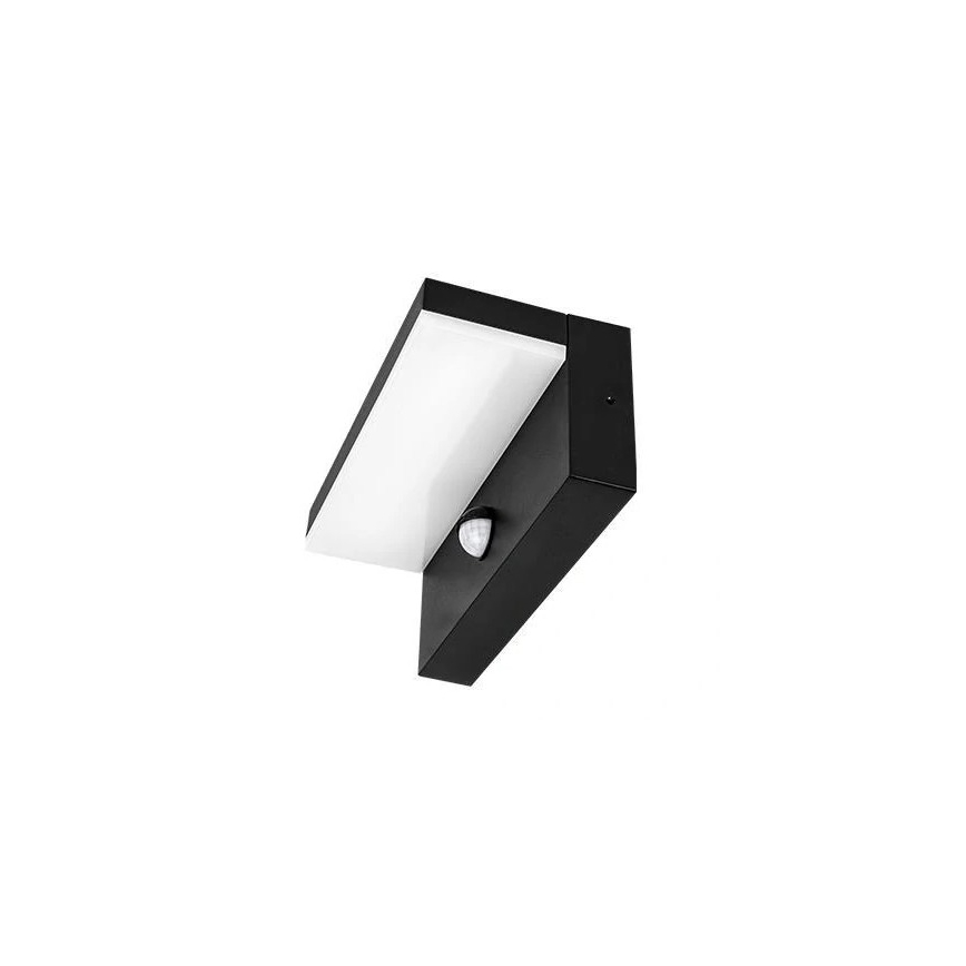 LED Outdoor Wall Light with Sensor LED/9W/230V 4000K IP44 Black