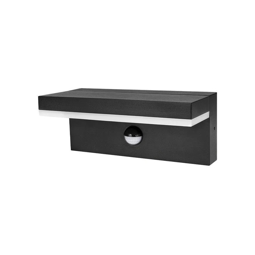 LED Outdoor Wall Light with Sensor LED/9W/230V 4000K IP44 Black