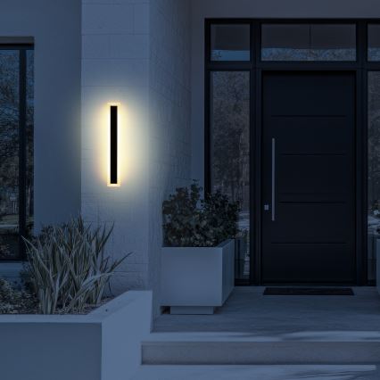 LED Outdoor Wall Light WOW LED/20W/230V 3000/4000/6500K 60 cm IP54 black