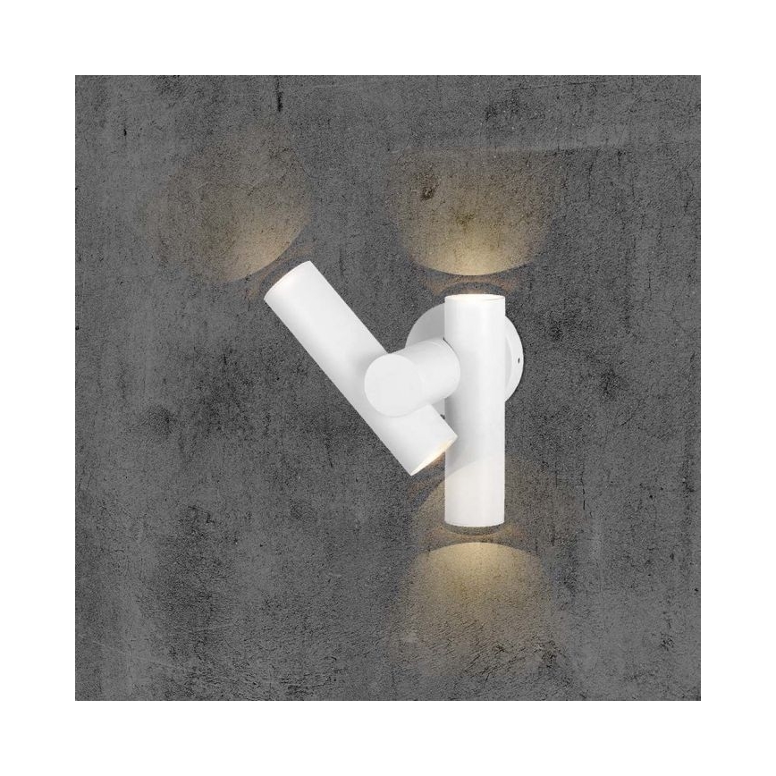 LED Outdoor wall flexible spotlight 2xLED/3W/230V 4000K IP44 white