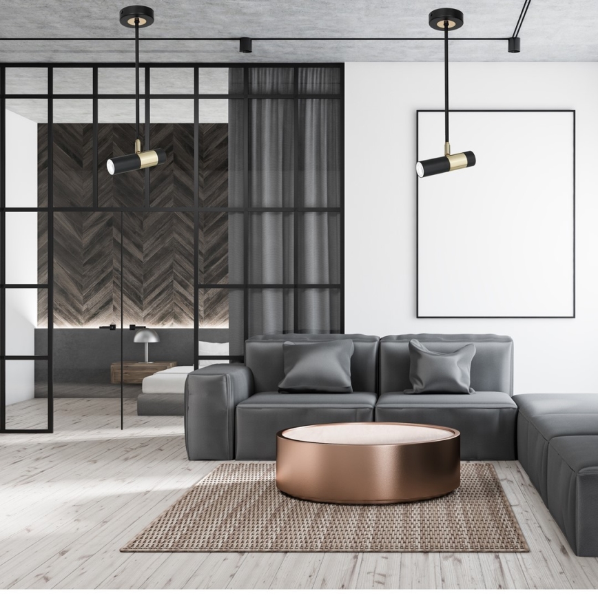 LED Pendant chandelier DALLAS 1xGU10/3W/230V