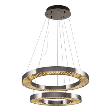 LED Pendant Lamp JESI LED/140W/230V 3000K diameter 100 cm silver