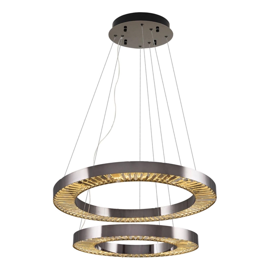 LED Pendant Lamp JESI LED/140W/230V 3000K diameter 100 cm silver