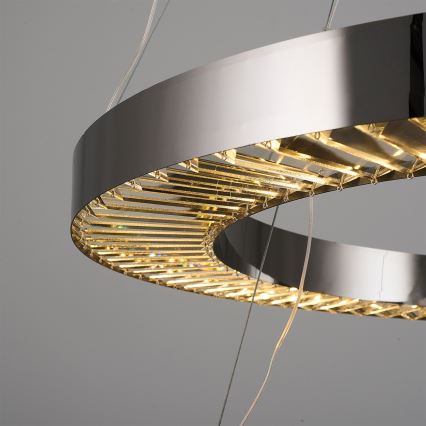 LED Pendant Lamp JESI LED/140W/230V 3000K diameter 100 cm silver