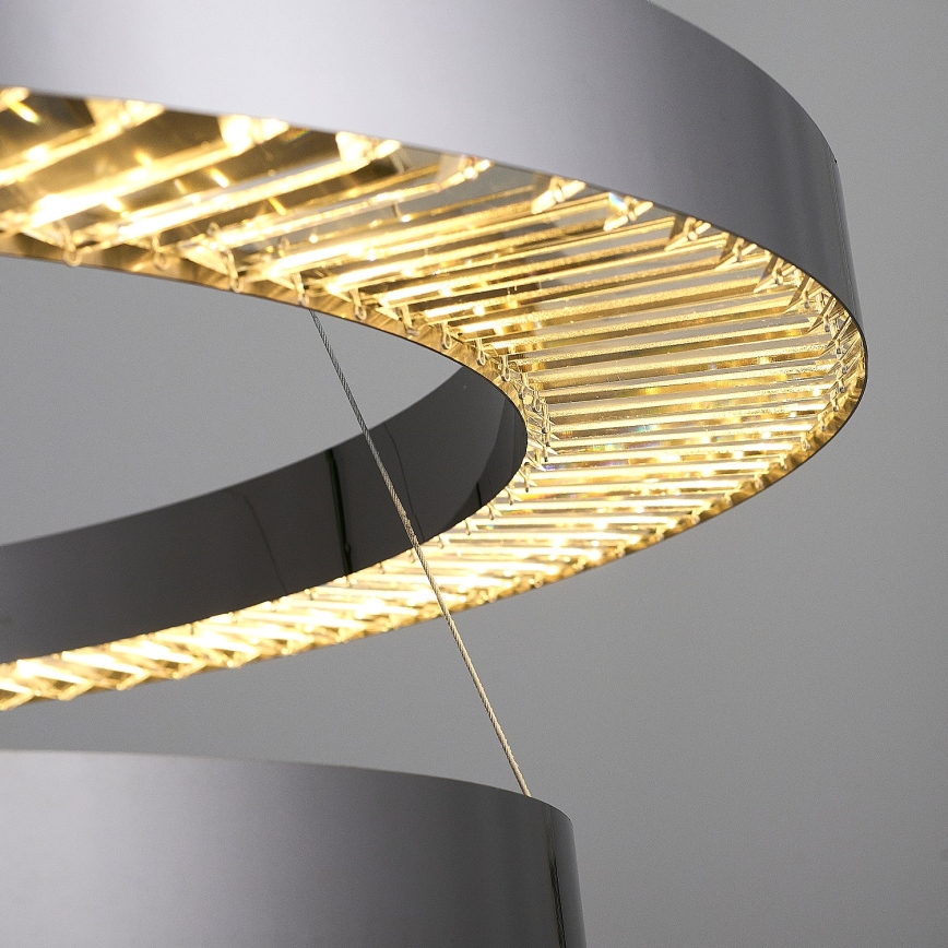 LED Pendant Lamp JESI LED/140W/230V 3000K diameter 100 cm silver