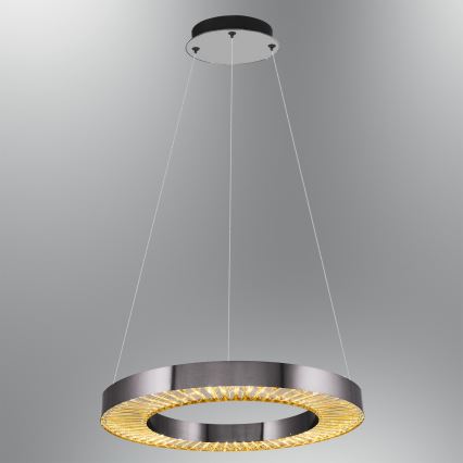 LED Pendant Lamp JESI LED/35W/230V 3000K Ø 60 cm Silver