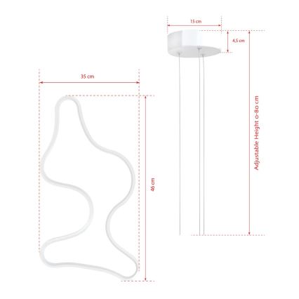 LED Pendant Light ARTISAN LED/36W/230V 4000K White