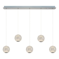 LED Pendant Light CREMONA 5xLED/5W/230V 3000K Matt Chrome