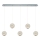 LED Pendant Light CREMONA 5xLED/5W/230V 3000K Matt Chrome