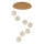 LED Pendant Light CREMONA 7xLED/5W/230V 3000K Gold