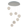 LED Pendant Light CREMONA 7xLED/5W/230V 3000K Matt Chrome