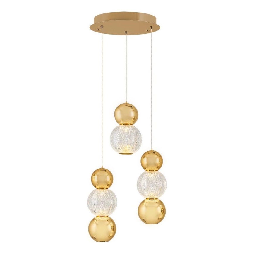 LED Pendant Light CREMONA LED/17W/230V 3000K Gold