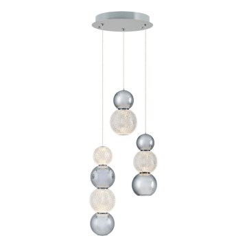 LED Pendant Light CREMONA LED/17W/230V 3000K Matt Chrome