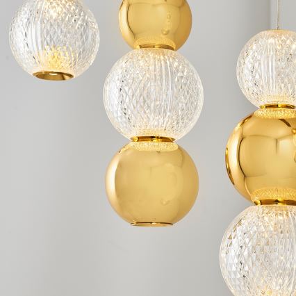 LED Pendant Light CREMONA LED/27W/230V 3000K gold