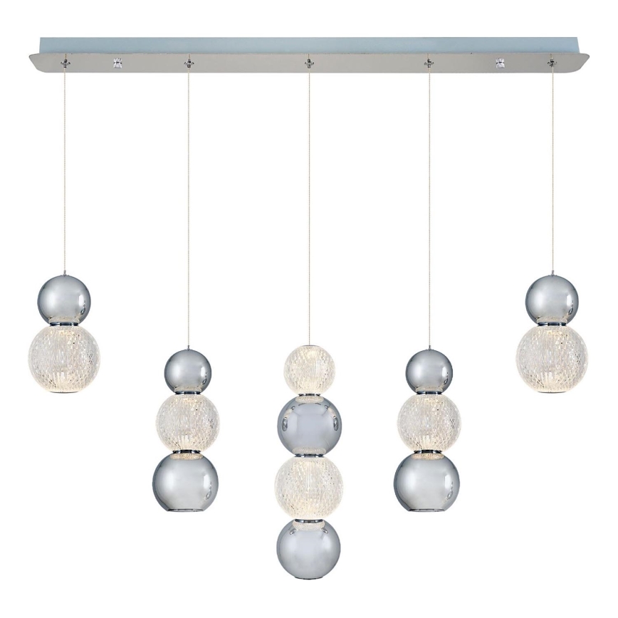 LED Pendant Light CREMONA LED/27W/230V 3000K Matte Chrome
