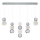LED Pendant Light CREMONA LED/27W/230V 3000K Matte Chrome