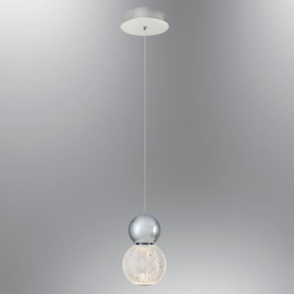 LED Pendant Light CREMONA LED/5W/230V 3000K Matt Chrome