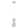 LED Pendant Light CREMONA LED/5W/230V 3000K Matt Chrome