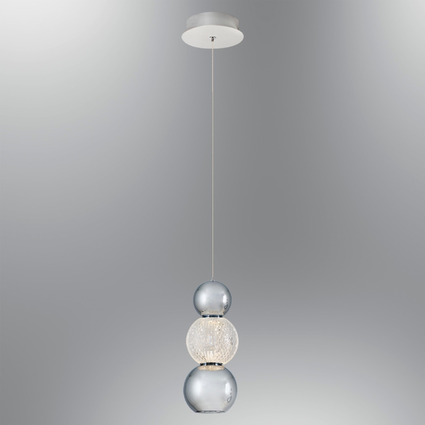 LED Pendant Light CREMONA LED/5W/230V 3000K Matt Chrome