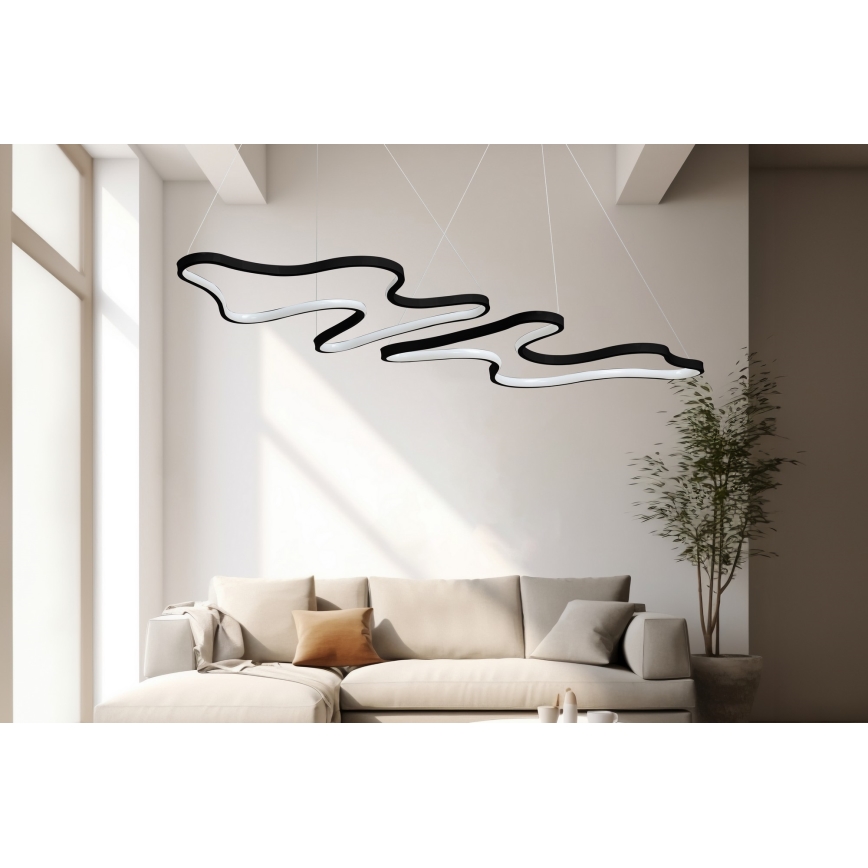 LED Pendant Light DUPLE ARTISAN LED/80W/230V 4000K Black